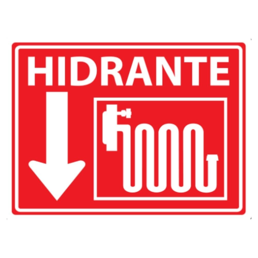 SEÑALAMIENTO HIDRANTE 20 X 25