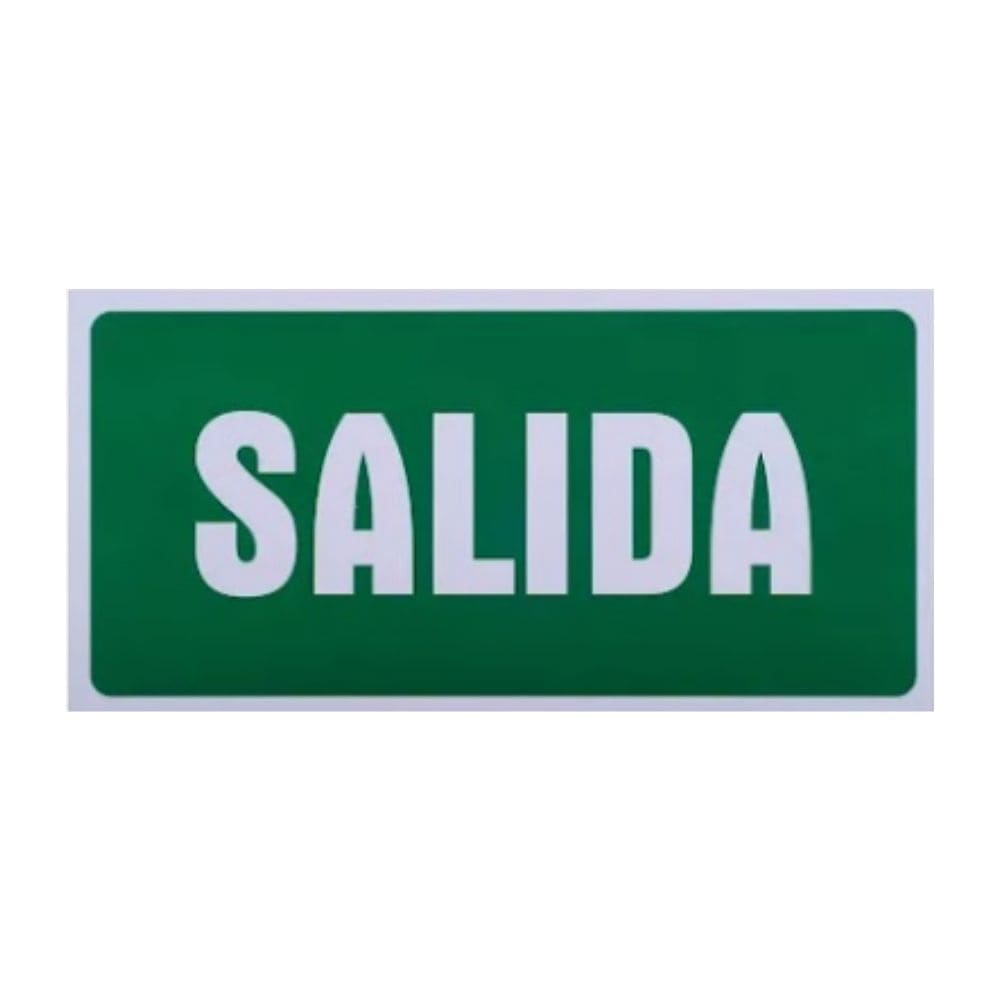 SEÑALAMIENTO SALIDA 30 X 20