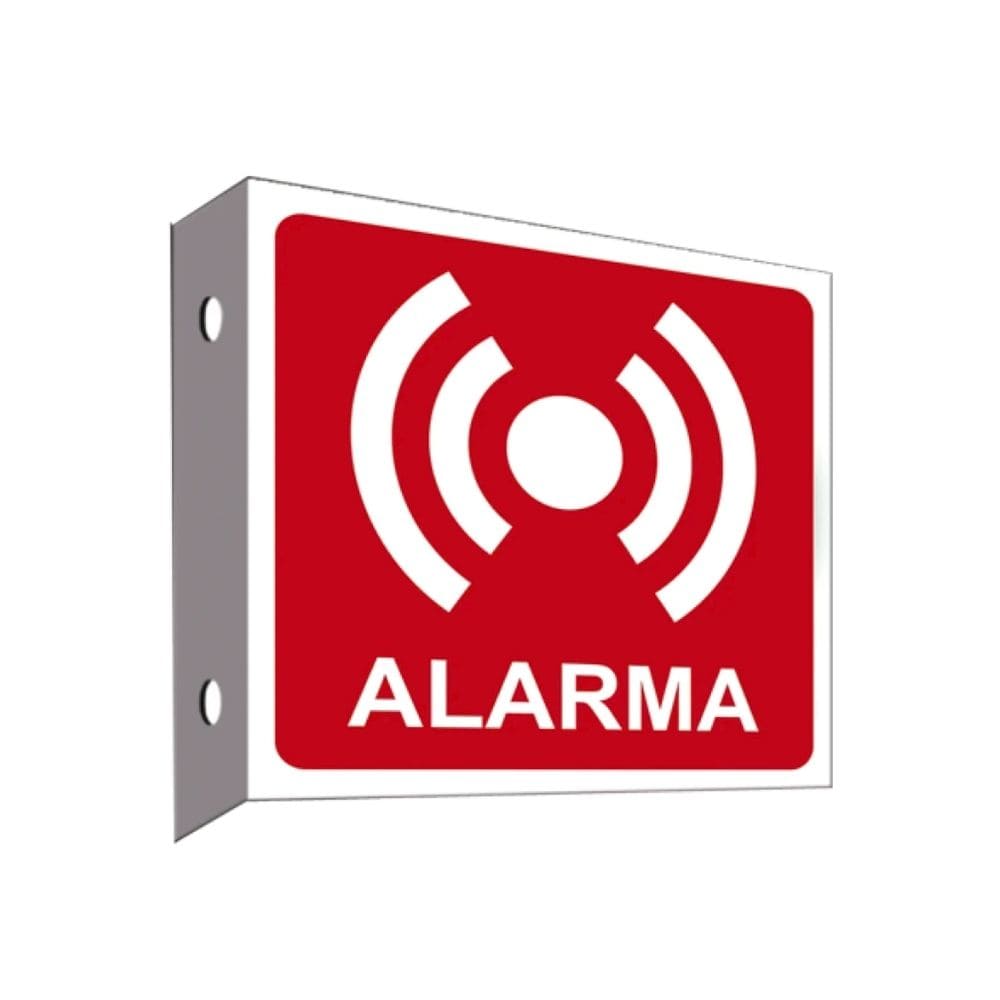 SEÑALAMIENTO TIPO BANDERA ALARMA 28 X 36