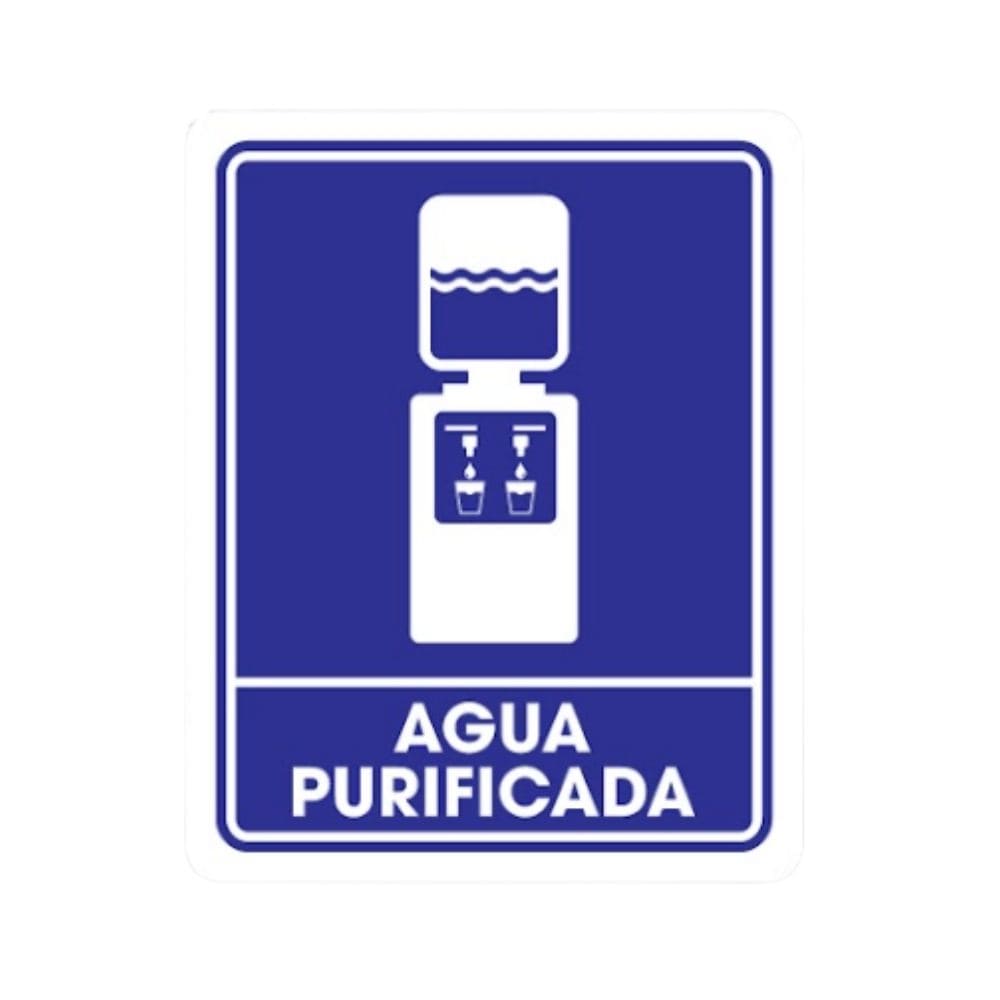 SEÑALAMIENTO AGUA 20 X 40 CM