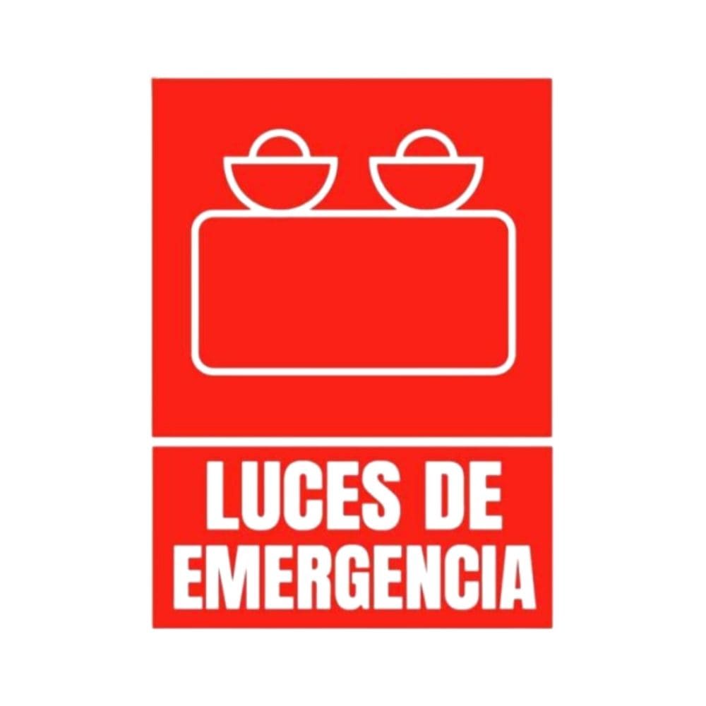 SEÑALAMIENTO LAMPARA DE EMERGENCIA 40 X 20 CM