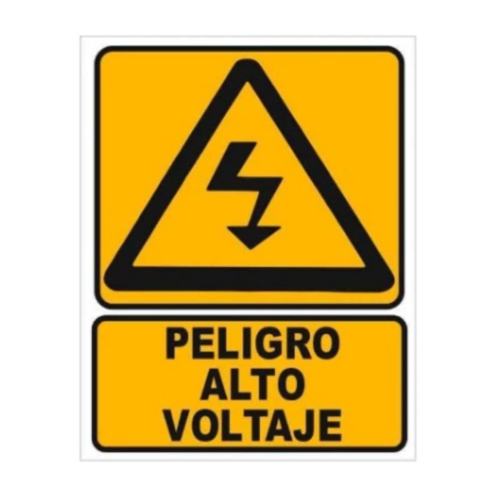 SEÑALAMIENTO PRECAUCION / PELIGRO ALTO VOLTAJE 20 X 15