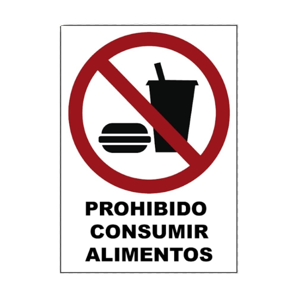 SEÑALAMIENTO PROH. INTRODUCIR ALIMENTOS 28X36