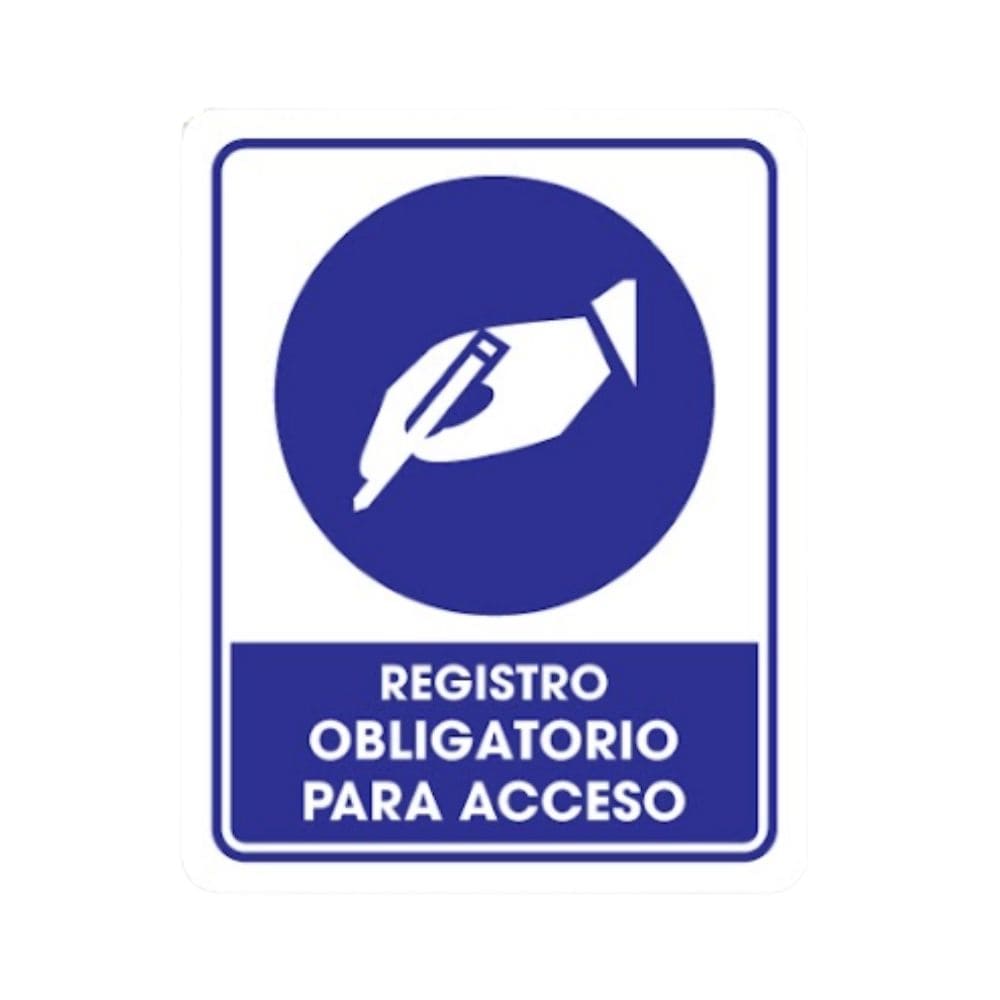 SEÑALAMIENTO REGISTRO 30X15