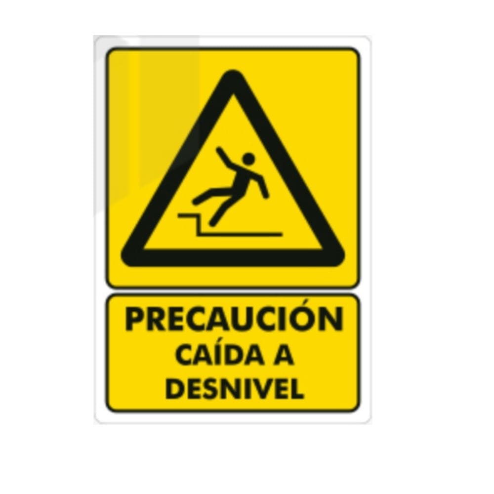 SEÑALAMIENTO PELIGRO CAIDA A DISTINTO NIVEL 28X36