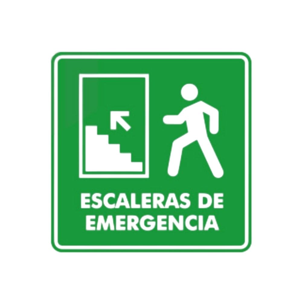 SEÑALAMIENTO ESCALERAS ARRIBA IZQUIERDA 30X20