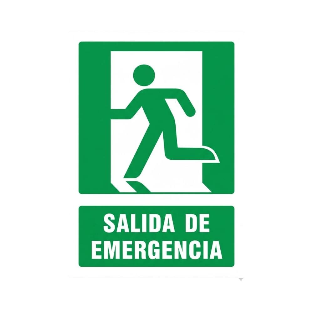 SEÑALAMIENTO SALIDA DE EMERGENCIA 50X30