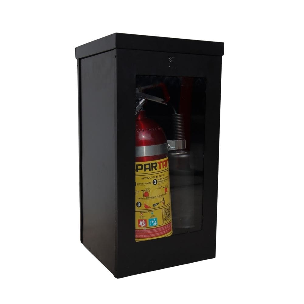 PORTAEXTINTOR NEGRO 10 LBS SPARTAN SIN ENSAMBLAR