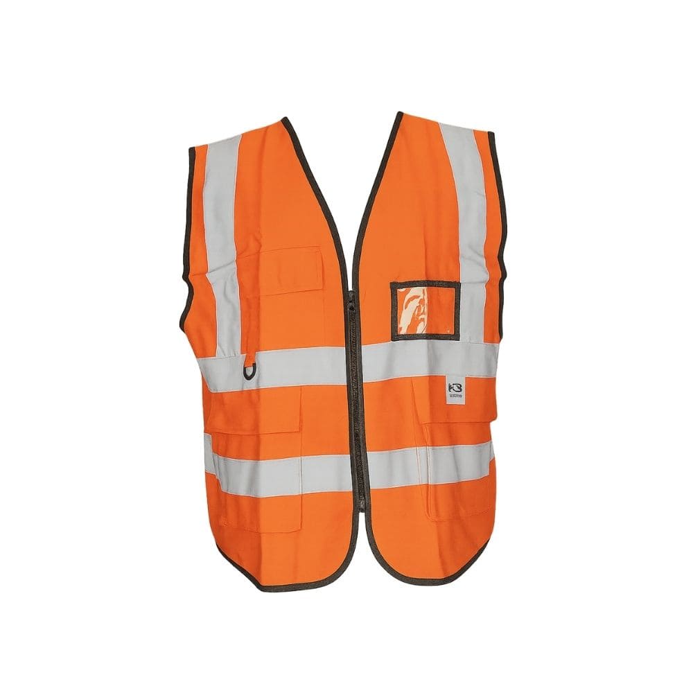 CHALECO DE MALLA CON CINTAS REFLEJANTES HB "NARANJA" SP