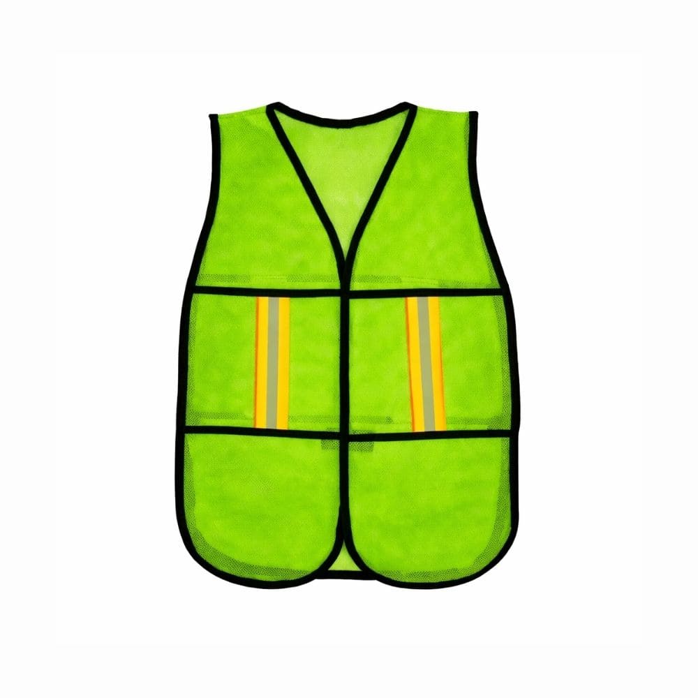 CHALECO DE MALLA CON CINTAS REFLEJANTES "VERDE"