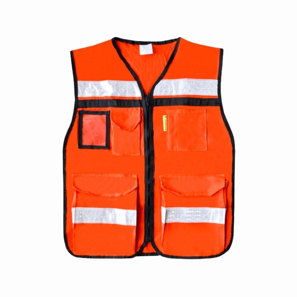 CHALECO RESCATISTA CON CINTAS REFLEJANTES "NARANJA"