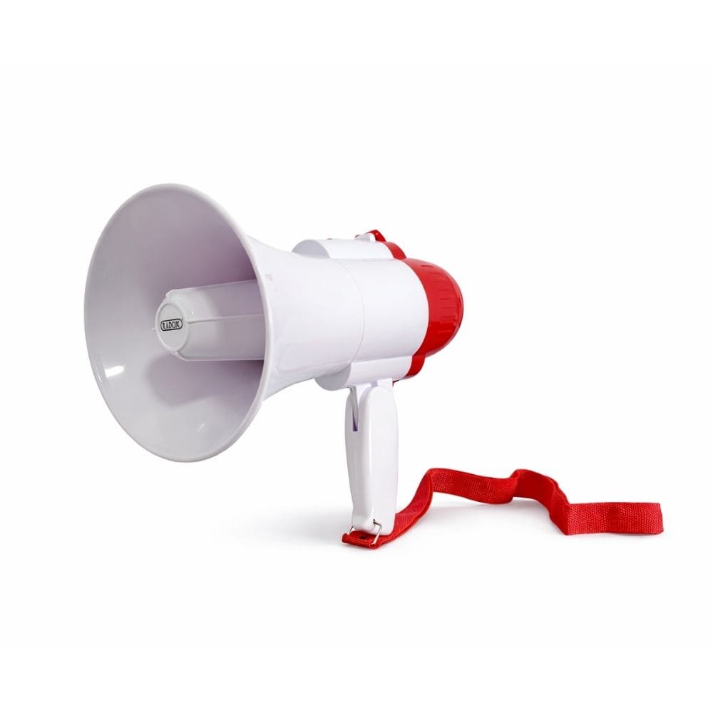 MEGAFONO DE MANGO RECARGABLE 15 W 200 MTS