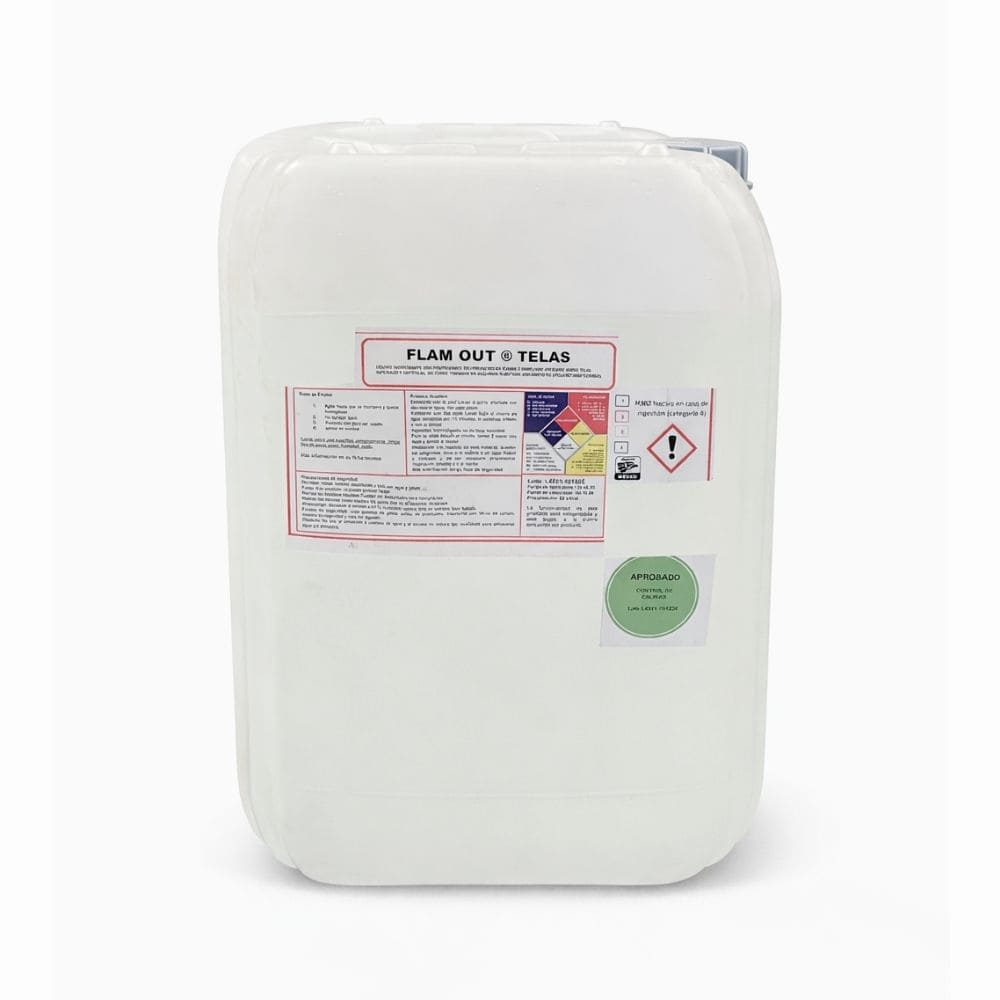 RETARDANTE PARA TEXTILES,TELAS Y ALFOMBRAS 20 LITROS