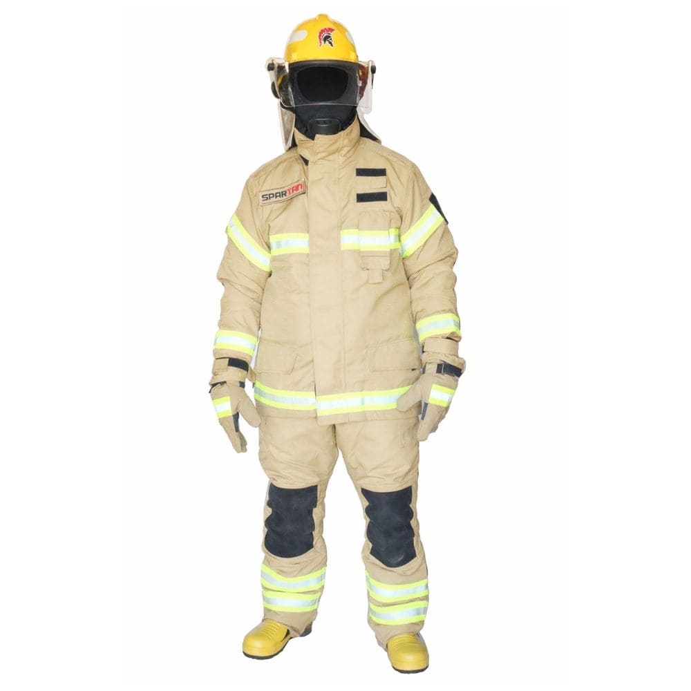 EQUIPO BOMBERO COMPLETO CERTIFI EUROPEA CAQUI SPARTAN T/XL