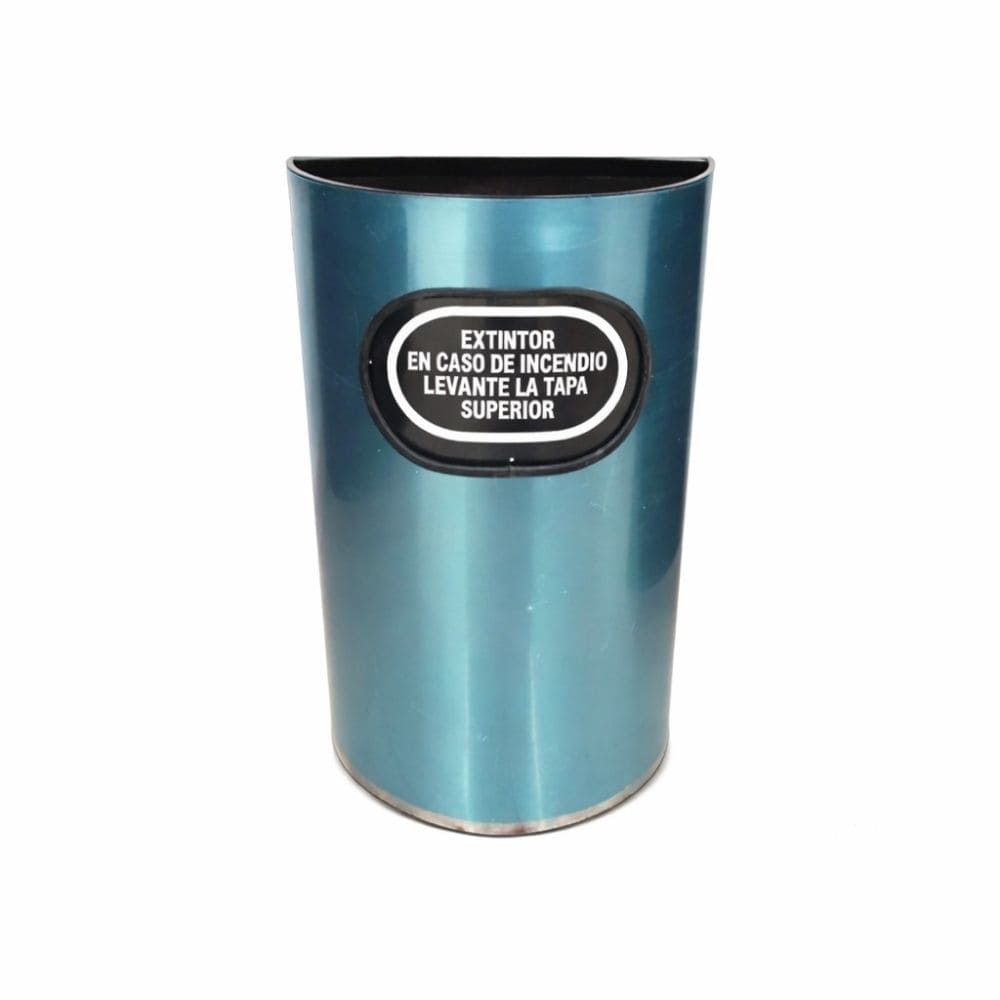 PORTAEXTINTOR 10 LBS. CO2 MEDIA LUNA ACERO INOXIDABLE