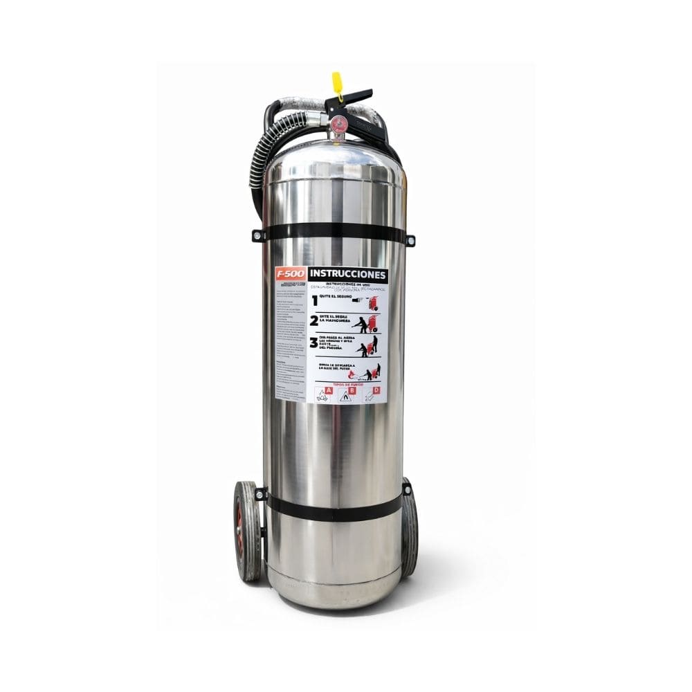 EXTINTOR UNIDAD MOVIL F-500 ACERO INOX 50 LTS LLENO