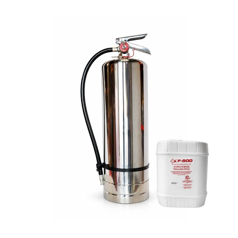 EXTINTOR F-500 LLENO ACERO INOX 9.46 LTS, UL SPARTAN