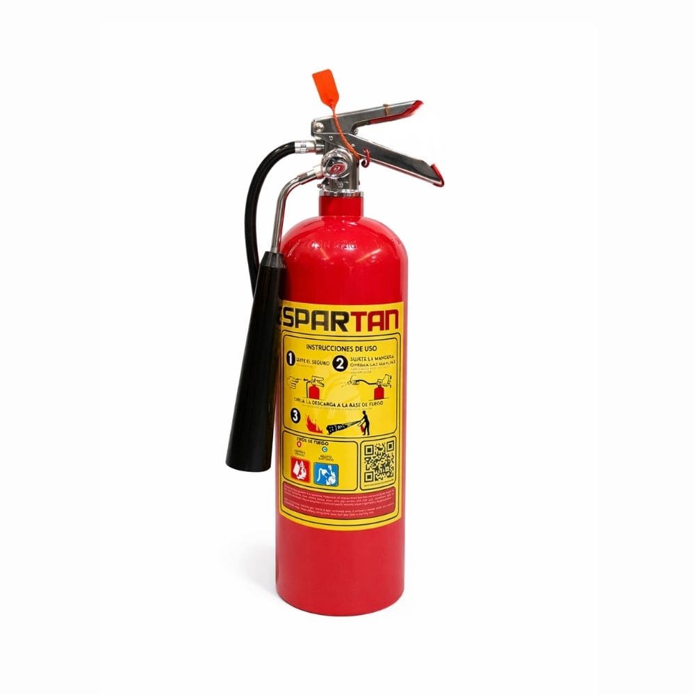 EXTINTOR CO2 5 LBS ROJO SPARTAN DOT FECHA 10/25