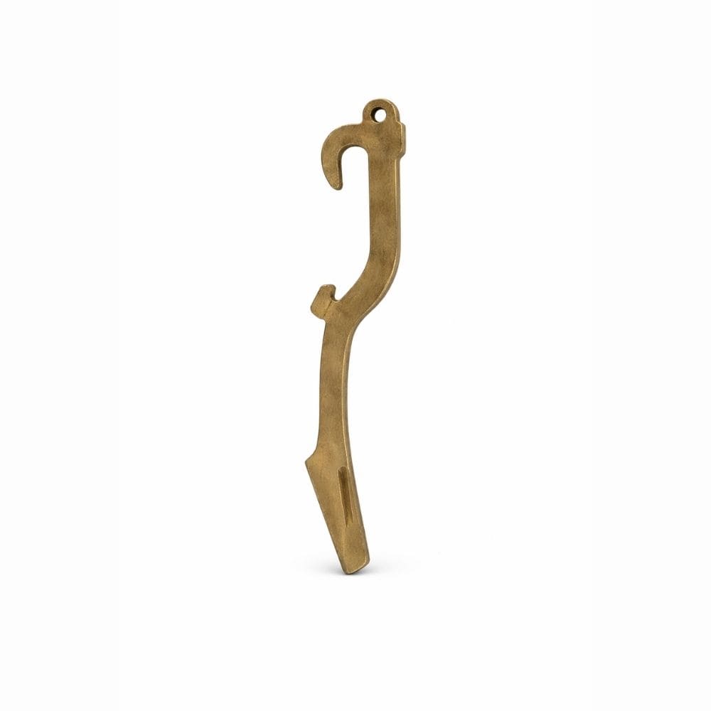 LLAVE TIPO ESPATULA EN LATON ( PATA DE CABRA)
