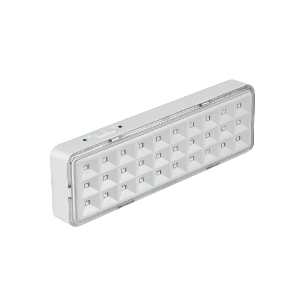 LAMPARA DE EMERGENCIA RECARGABLE 220 LM, 30 LEDS