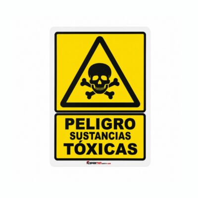 SEÑALAMIENTO PELIGRO SUSTANCIAS TOXICAS 20 X 25