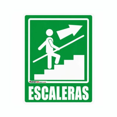 SEÑALAMIENTO ESCALERAS ARRIBA DERECHA 20 X 25