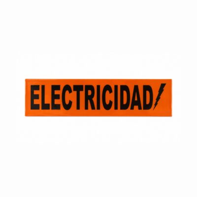 ETIQUETA P/ TUBERIA ELECTRICIDAD  15 X 3.5