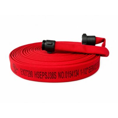 MANGUERA 1.5 X 30 MTS UL/ FM ROJA SINGLE JACKET ROJA NST